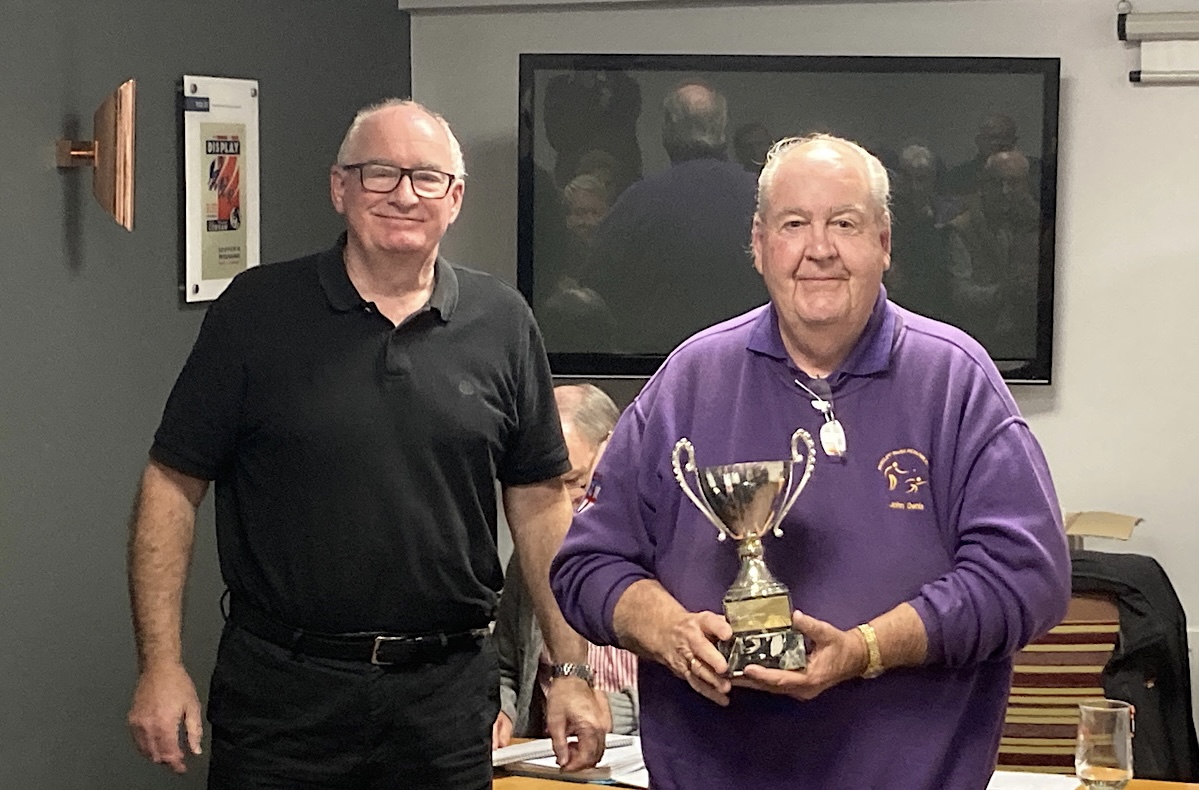 Team captain with trophy